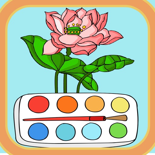 Coloring Flowers 123 icon