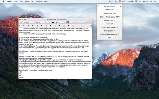 Download Word Counter Pro for Mac 3.0 pc