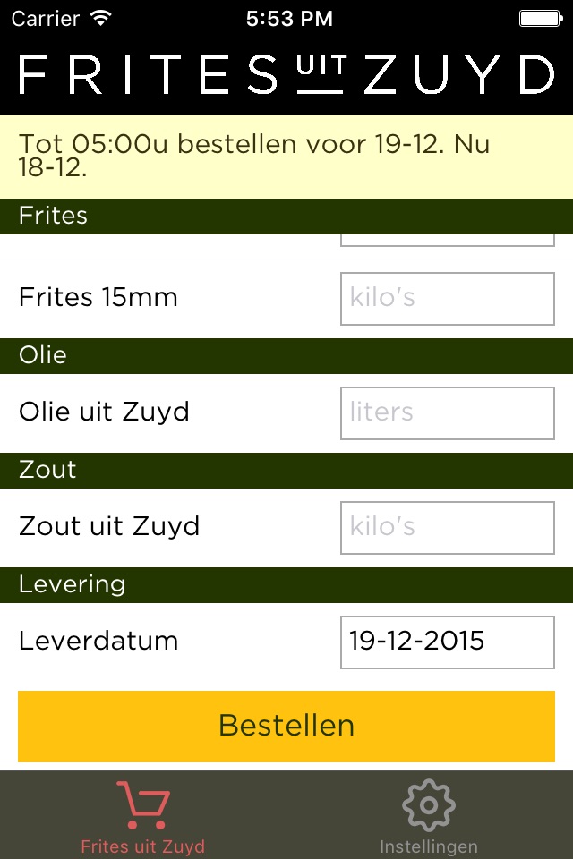 Frites uit Zuyd Bestel app screenshot 2