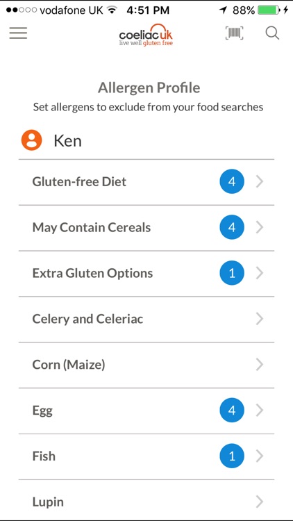 Gluten Free Food Checker