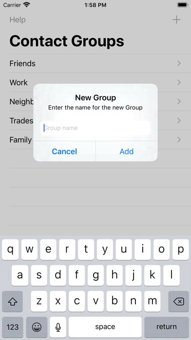Contact Groups screenshot 2