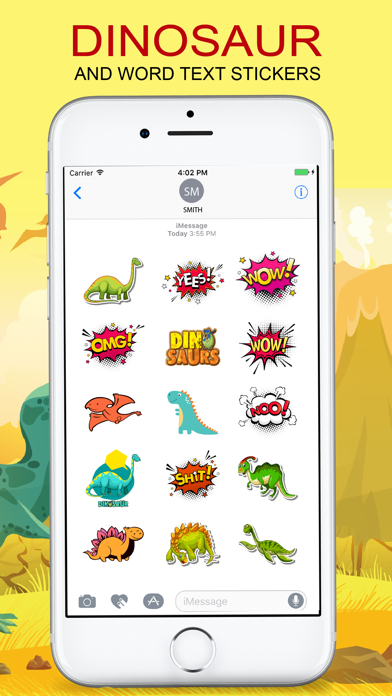 Dinosaur & Text Sticker Emojis screenshot 2