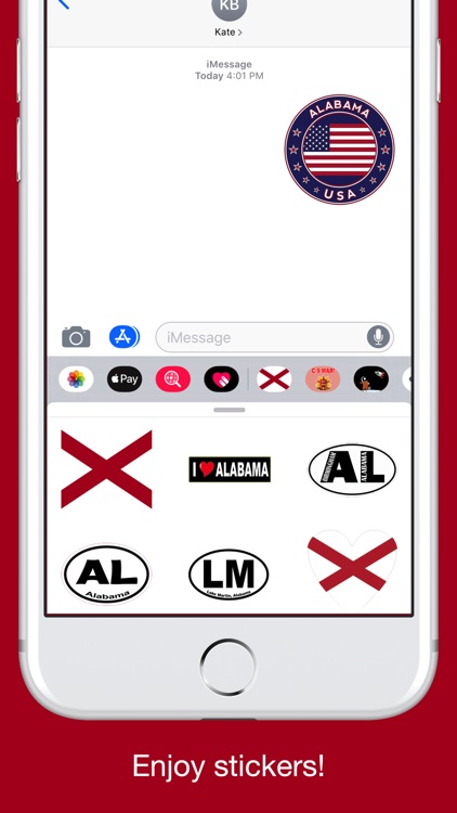 Alabama emojis - USA stickers screenshot-4