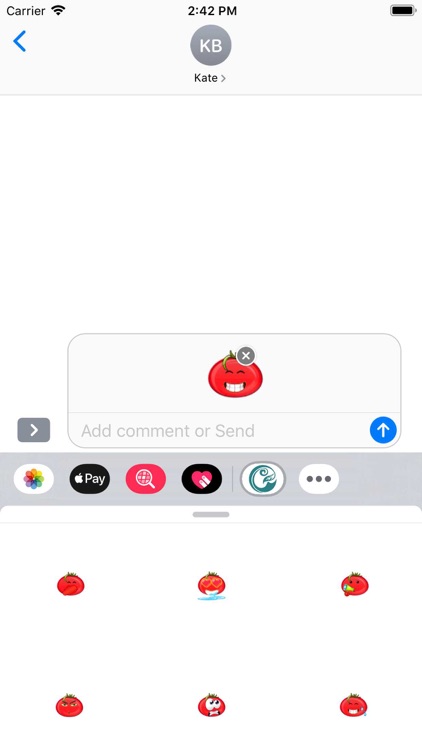 Big red tomato sticker-YiYuan screenshot-3