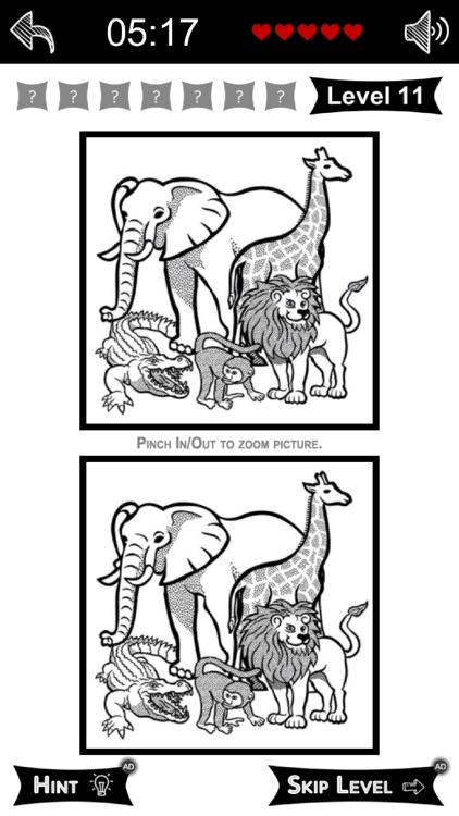 Find The Difference Art Styled