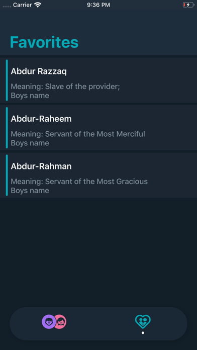Мусульманские имена screenshot 3