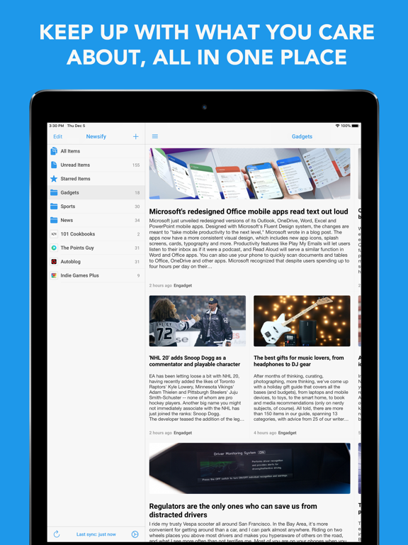 Newsify: Your News, Blog & RSS Feed Reader screenshot