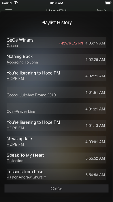 Hope FM screenshot 3