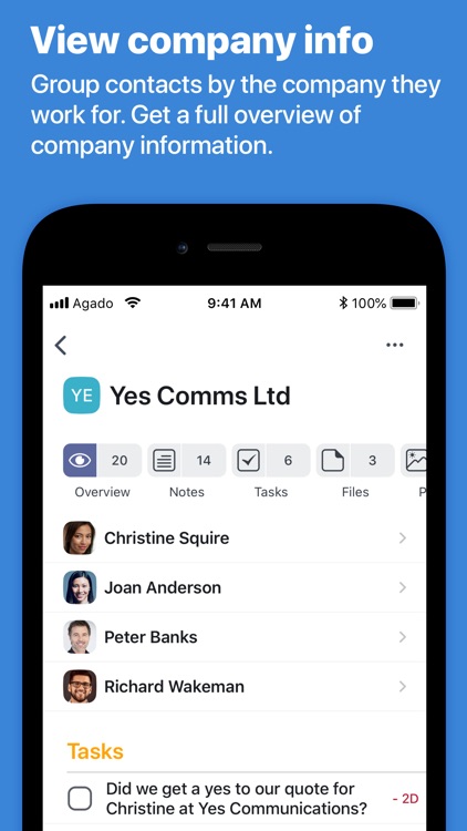 Agado: Contacts, Notes & Tasks