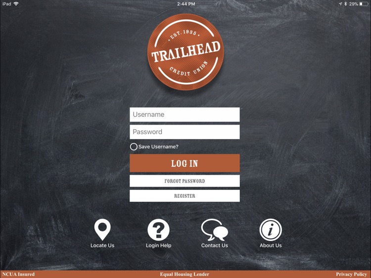 Trailhead CU Mobile for iPad