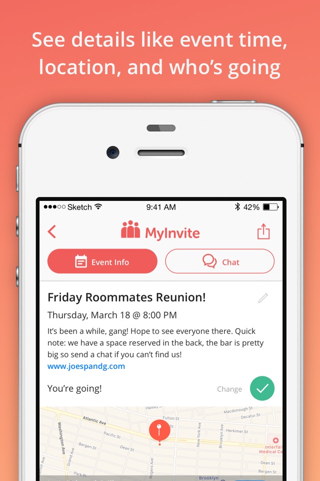 MyInvite - Invite. Chat. Go! screenshot 3