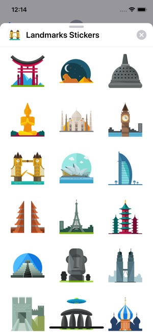 Landmarks Stickers