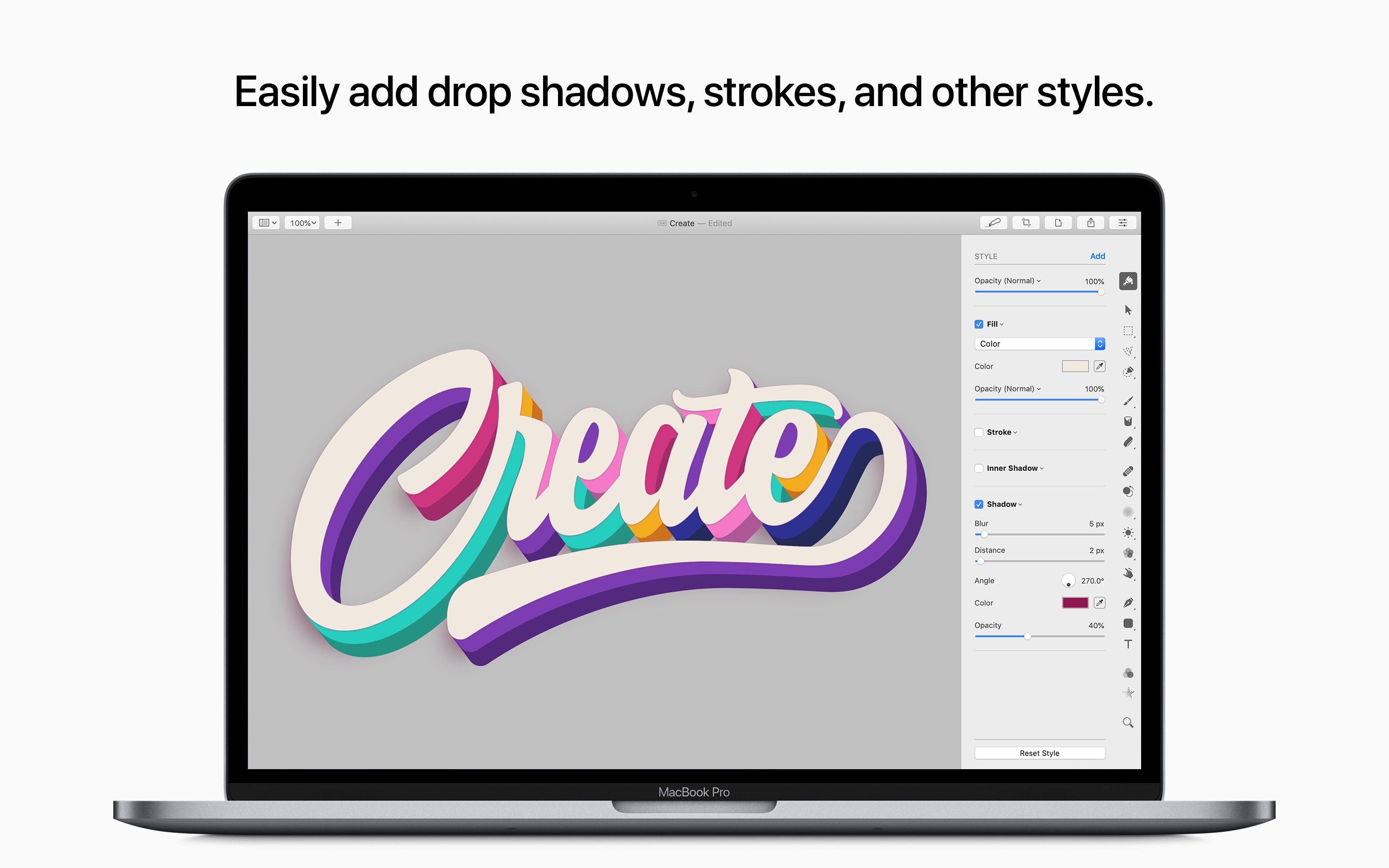 Screenshot do app Pixelmator Pro