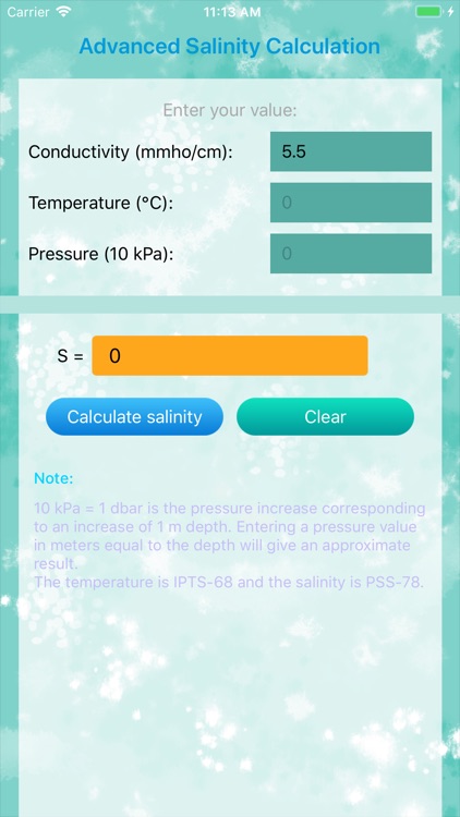 Advanced Salinity Calculation