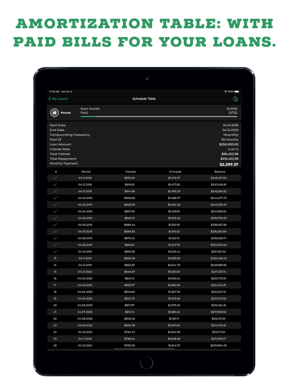 Loan Calculator and Manager screenshot 3