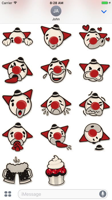 How to cancel & delete Clown Face Sticker Pack from iphone & ipad 2