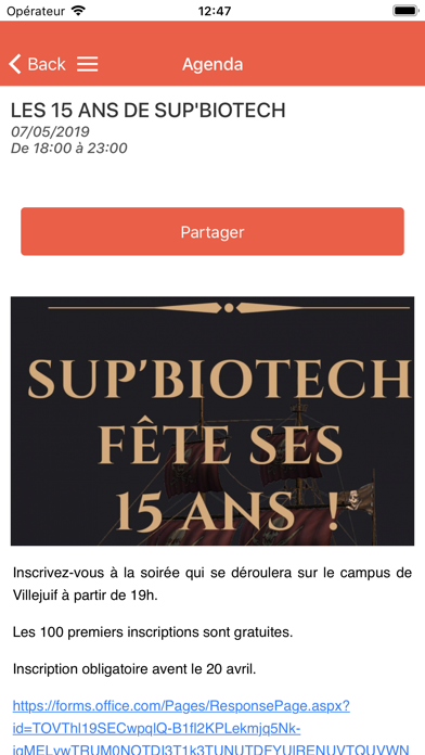 Sup'Biotech Alumni screenshot 2