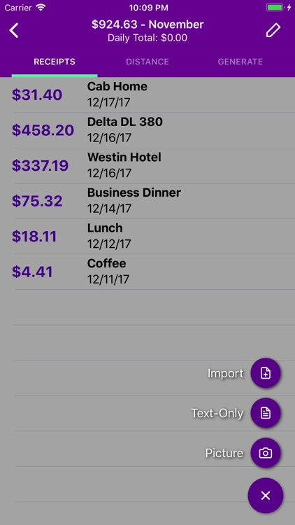 Smart Receipts