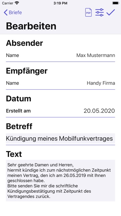Letter Manager