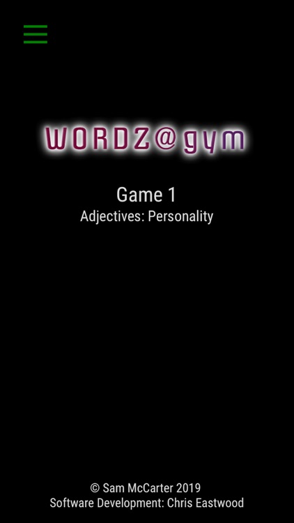 WORDZ@gym Game 1 : Adjectives