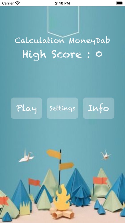 Calculation MoneyDab