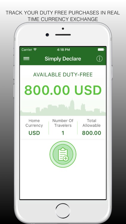 Simply Declare Travel App