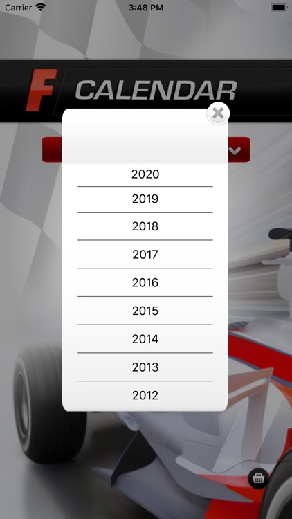 Formula Racing Calendar 2020