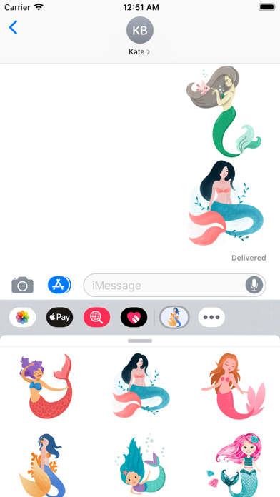 Queen Mermaid Stickers screenshot 3