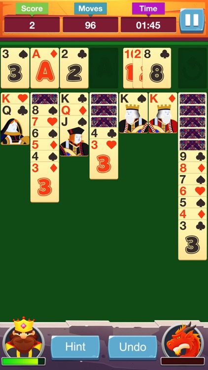 Solitaire: King vs Dragon screenshot-3