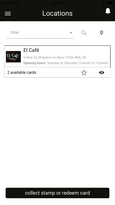 El Cafe Loyalty App screenshot 2