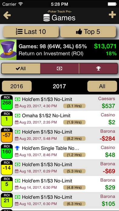 Poker Track Pro – Game Tracker screenshot 4