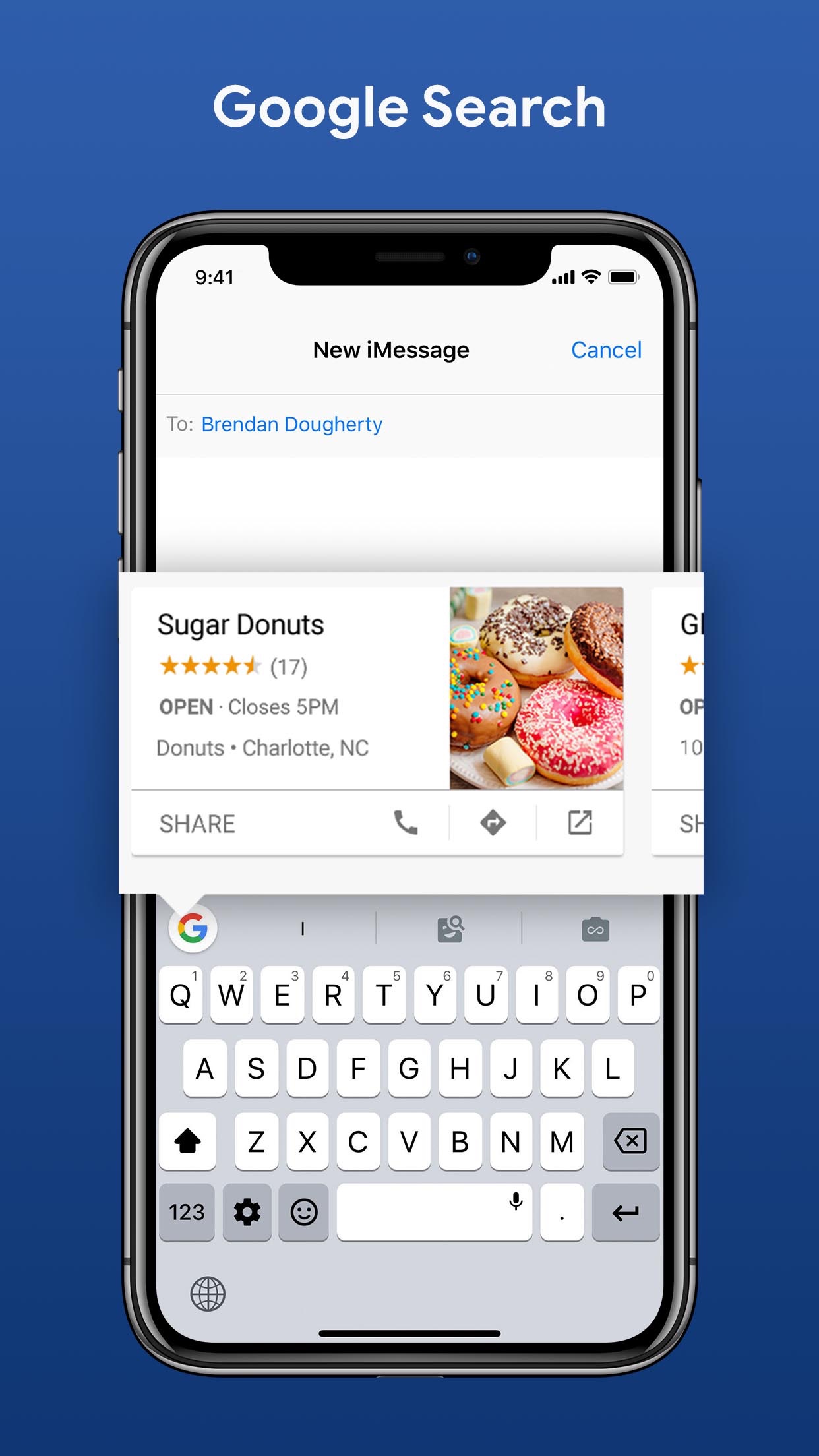Screenshot do app Gboard, o Teclado do Google