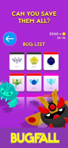 Game screenshot BugFall - Rescue Critters Now! hack