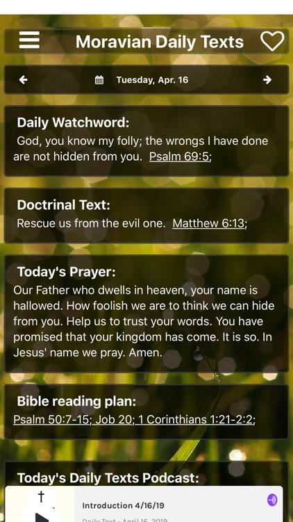 Moravian Daily Texts 2019