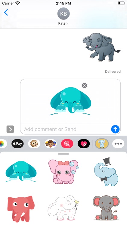 Baby Elephant Stickers