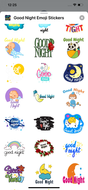 Good Night Emoji Stickers(圖3)-速報App