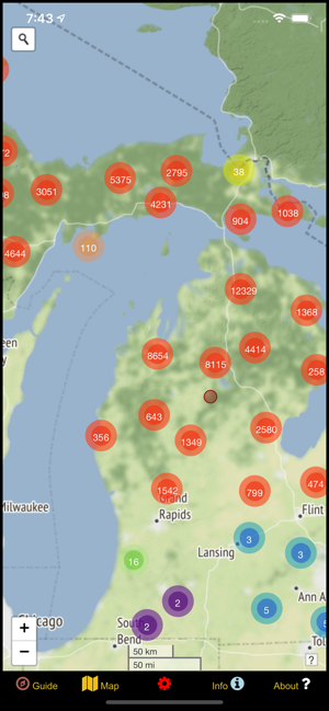 Michigan Mushroom Forager Map!(圖4)-速報App