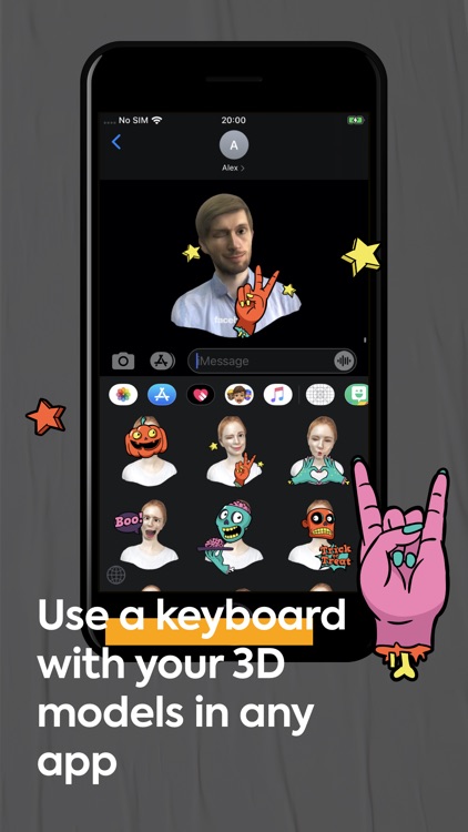 FaceHero - 3D avatar emoji screenshot-3