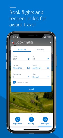 American Airlines app screenshot