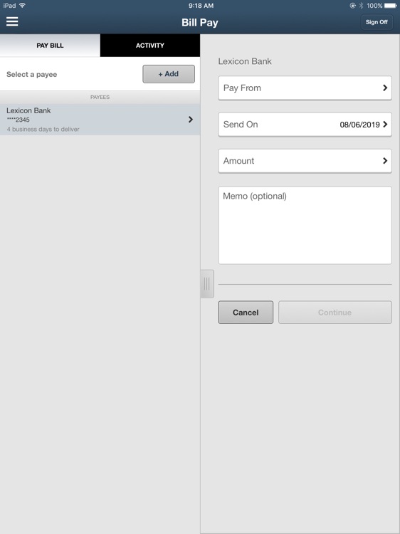 Lexicon Bank Business for iPad screenshot-4