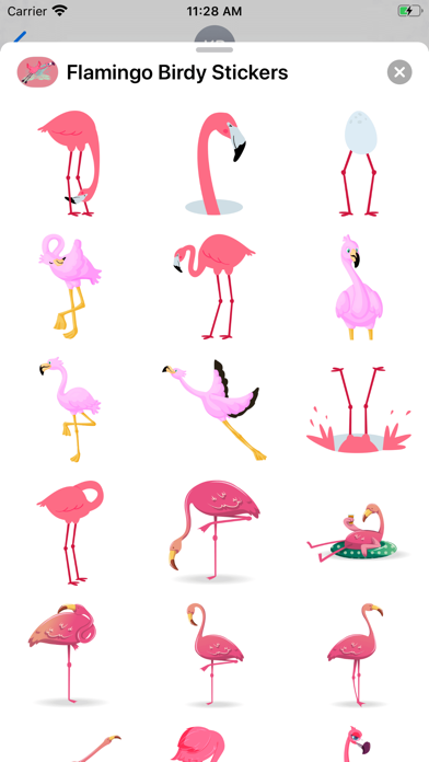 Flamingo Birdy Stickers screenshot 2