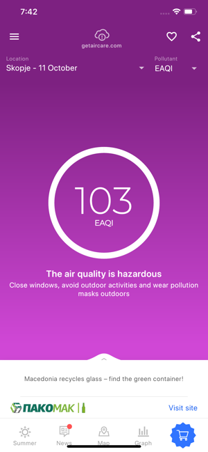 Air Quality - AirCare(圖1)-速報App