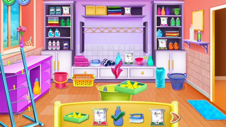 Olivias washing laundry game screenshot-3