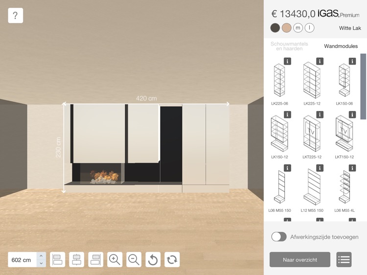 iWALL Fireplace + Wall Units
