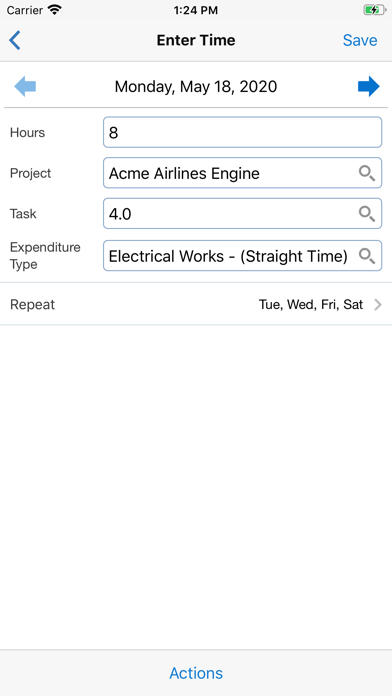 How to cancel & delete Timecards for EBS from iphone & ipad 4