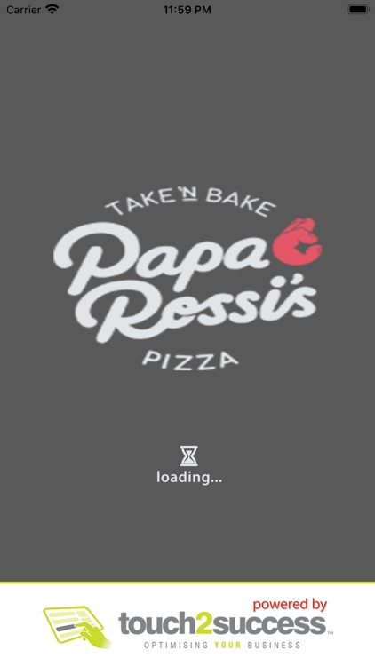 Papa Rossis Take n Bake Pizza.