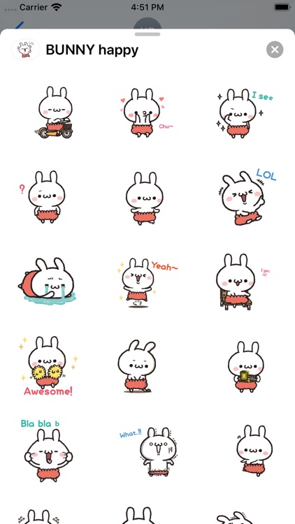 Jolie Bunny Stickers