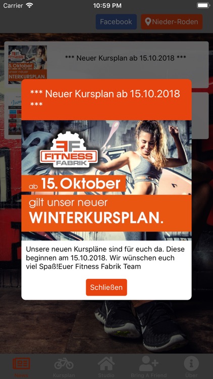 Fitness Fabrik Mobile