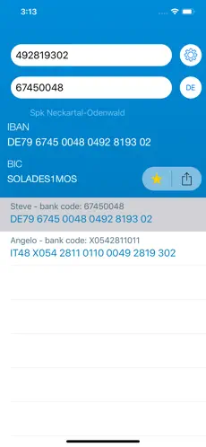 Imágen 1 IBAN Calculator App iphone