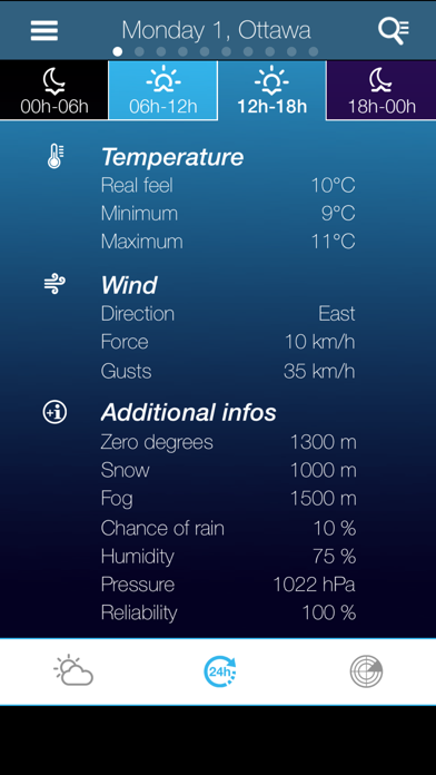 Weather for Canada screenshot1
